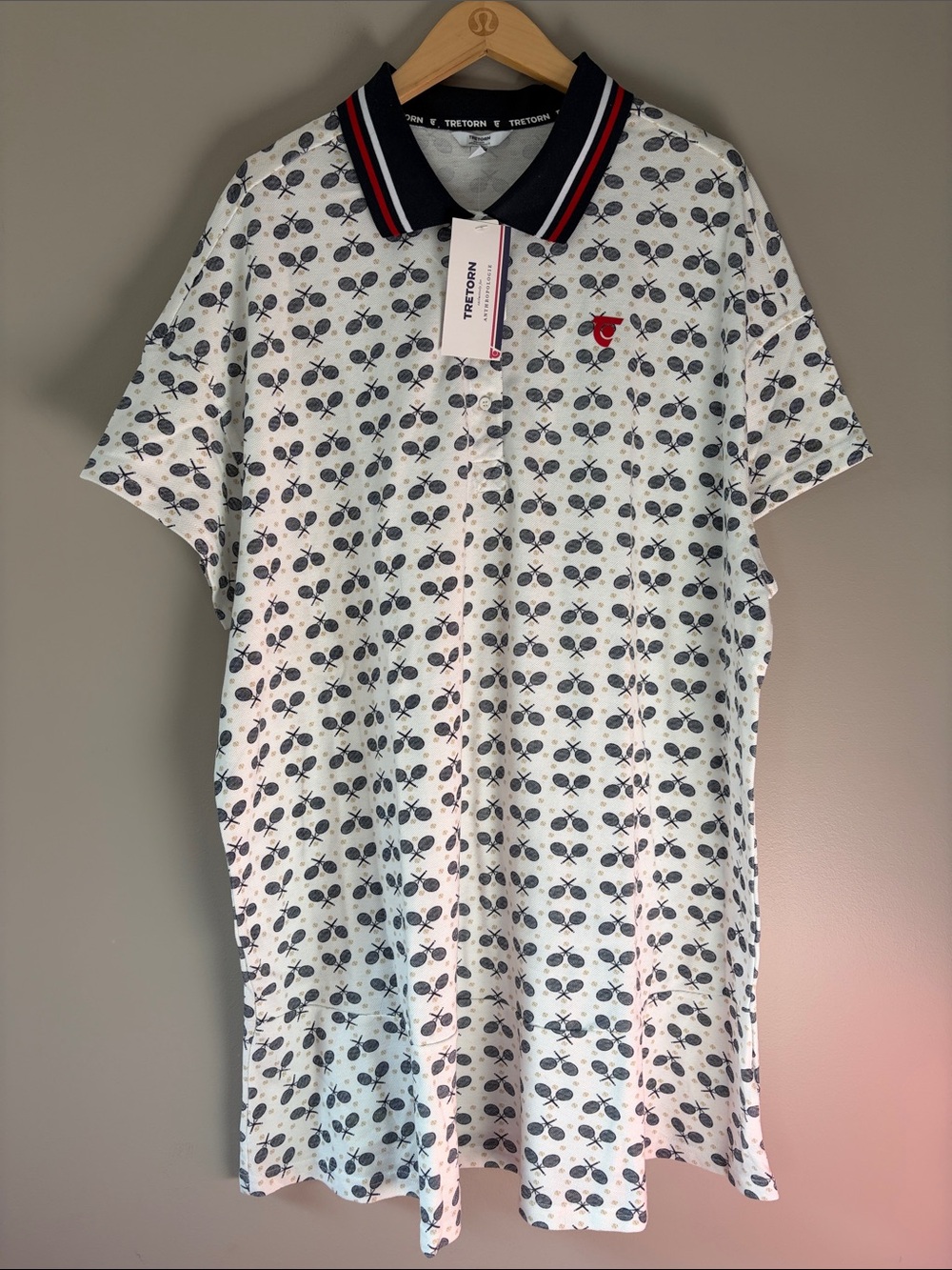 Tretorn for Anthropologie Plus Men’s Polo‎ Shirt Tennis Size 2X NWT White Navy